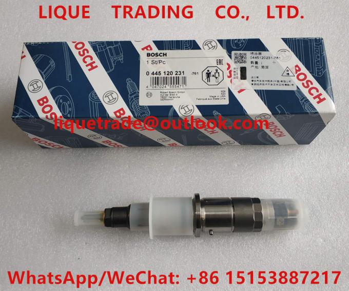 Injetor comum 0445120059 do trilho de BOSCH, 0445120231 para Cummins 4945969, 3976372, 5263262
