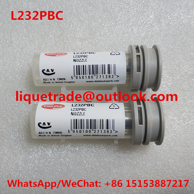 China DELPHI Common Rail Injetor Nozzle L232PBC, L232, BOCAL 232 fornecedor