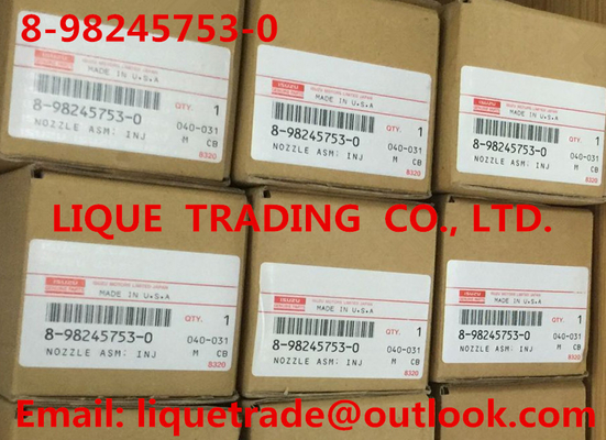 CHINA 8982457530 / 8-98245753-0 injetor comum original e novo do trilho 8982457530/8-98245753-0 para ISUZU Trooper 4JX1 3.0L fornecedor