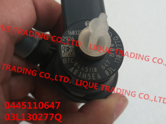 CHINA Injetor comum 0445110647 do trilho de BOSCH, 0 445 110 647 para VOLKSWAGEN 03L130277Q 03L130277J, 03L 130 277Q fornecedor