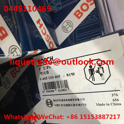 CHINA Injetor comum 0 do trilho do INJETOR 0445110465 de BOSCH 445 110 465 fornecedor