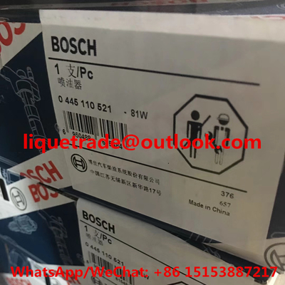 CHINA Injetor comum 0 do trilho do INJETOR 0445110521 de BOSCH 445 110 521 fornecedor