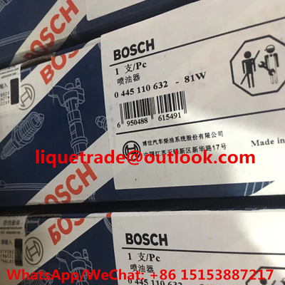 CHINA Injetor comum 0 do trilho do INJETOR 0445110632 de BOSCH 445 110 632 fornecedor