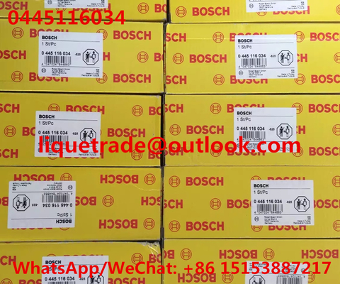 CHINA Injetor comum GENUÍNO 0 do trilho do INJETOR 0445116034 de BOSCH 445 116 034, 0445116034 fornecedor