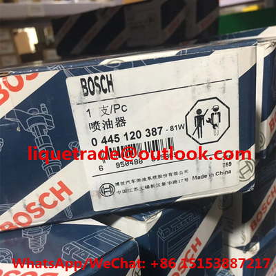CHINA Injetor comum 0445120387 do trilho de BOSCH, 0 445 120 387, 0445 120 387 genuínos e novos fornecedor